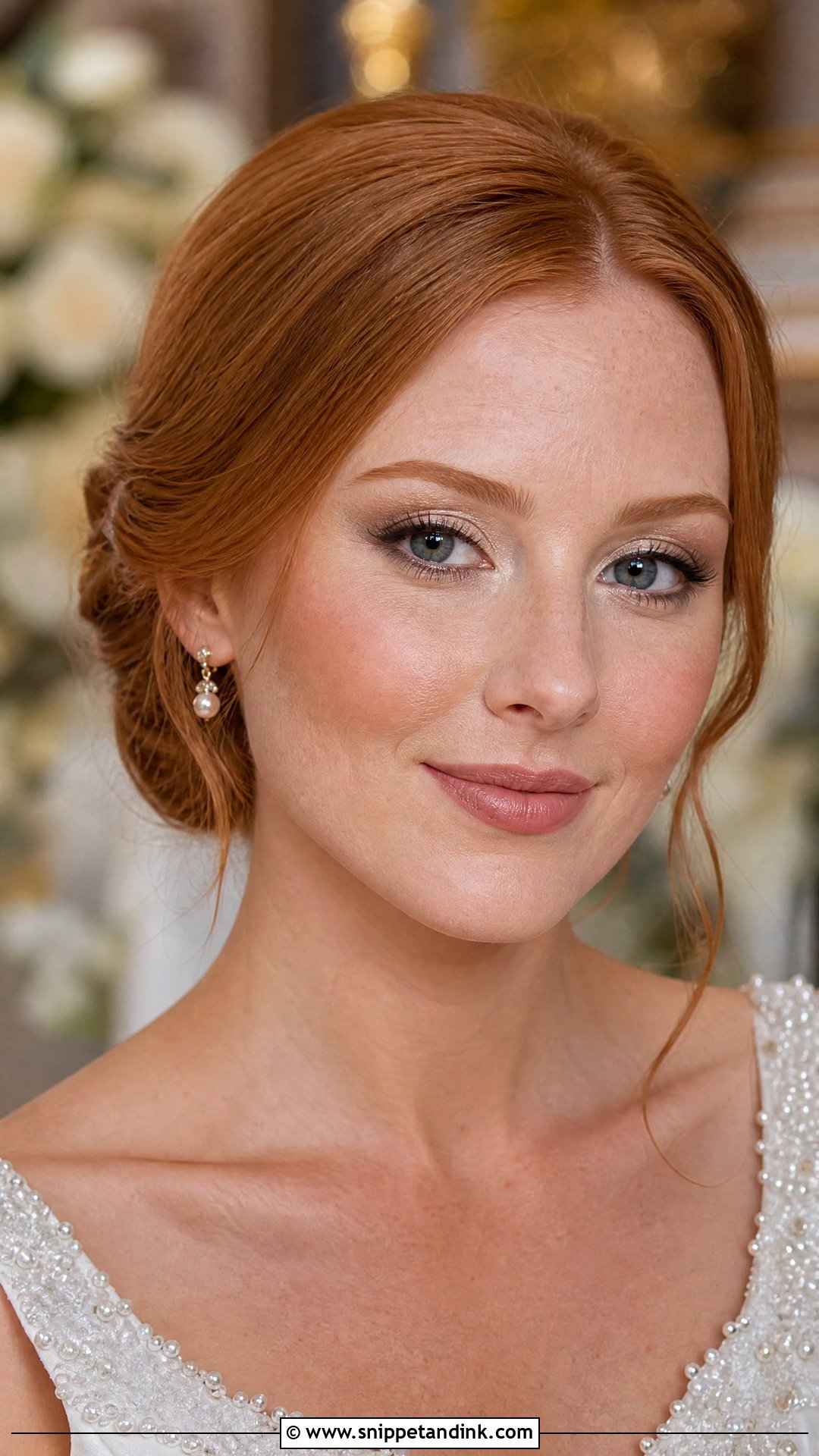 Champagne Wedding Makeup For Red Hair - Snippet and Ink - 20 Wedding Makeup Red Hair Ideas
