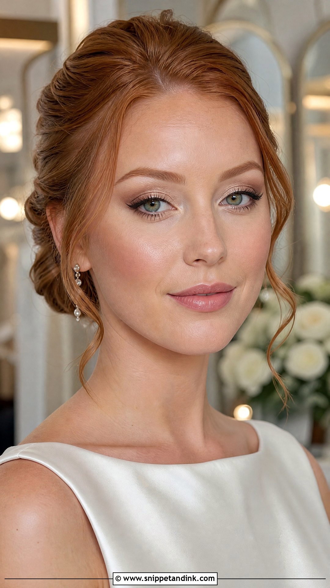 Champagne Wedding Makeup for Redheads - Snippet and Ink - 20 Wedding Makeup for Redheads