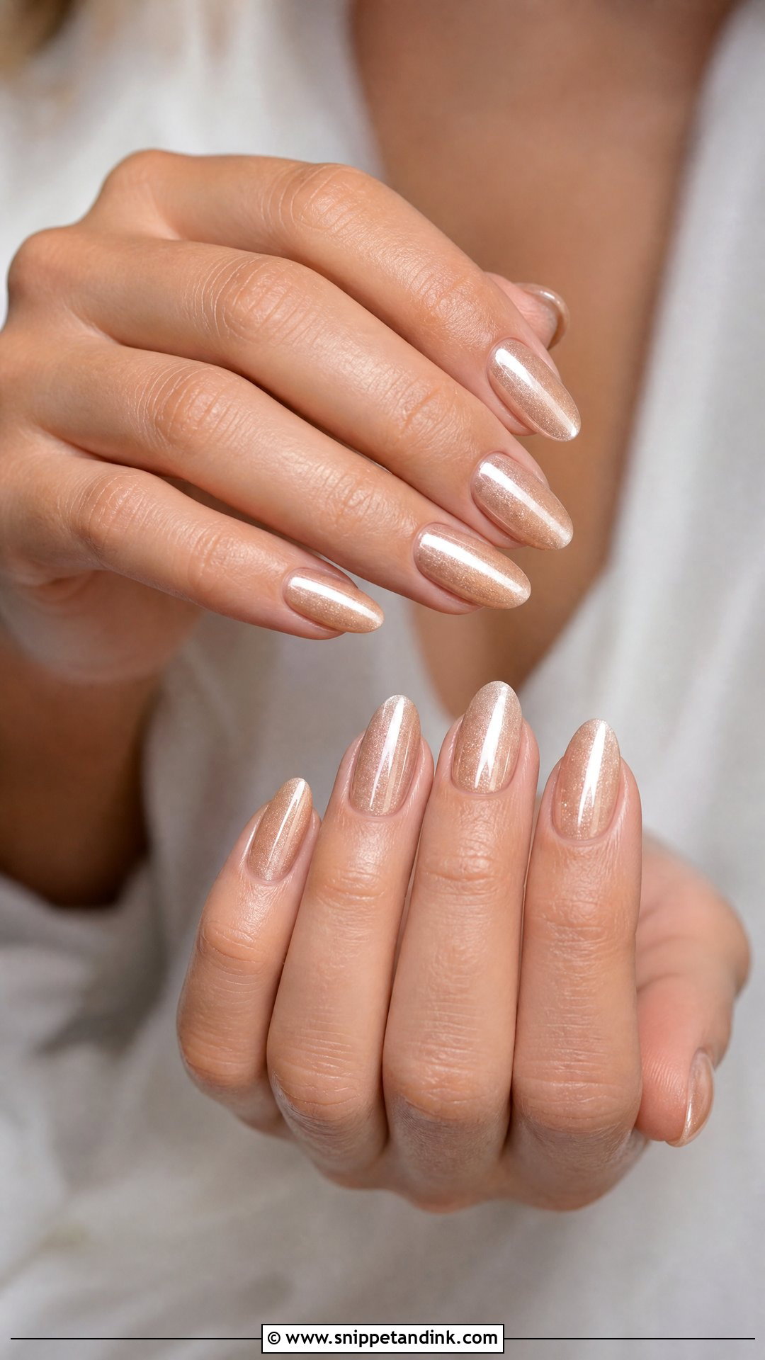 Champagne Wedding Nails - Snippet and Ink - 25 Wedding Nails 2025