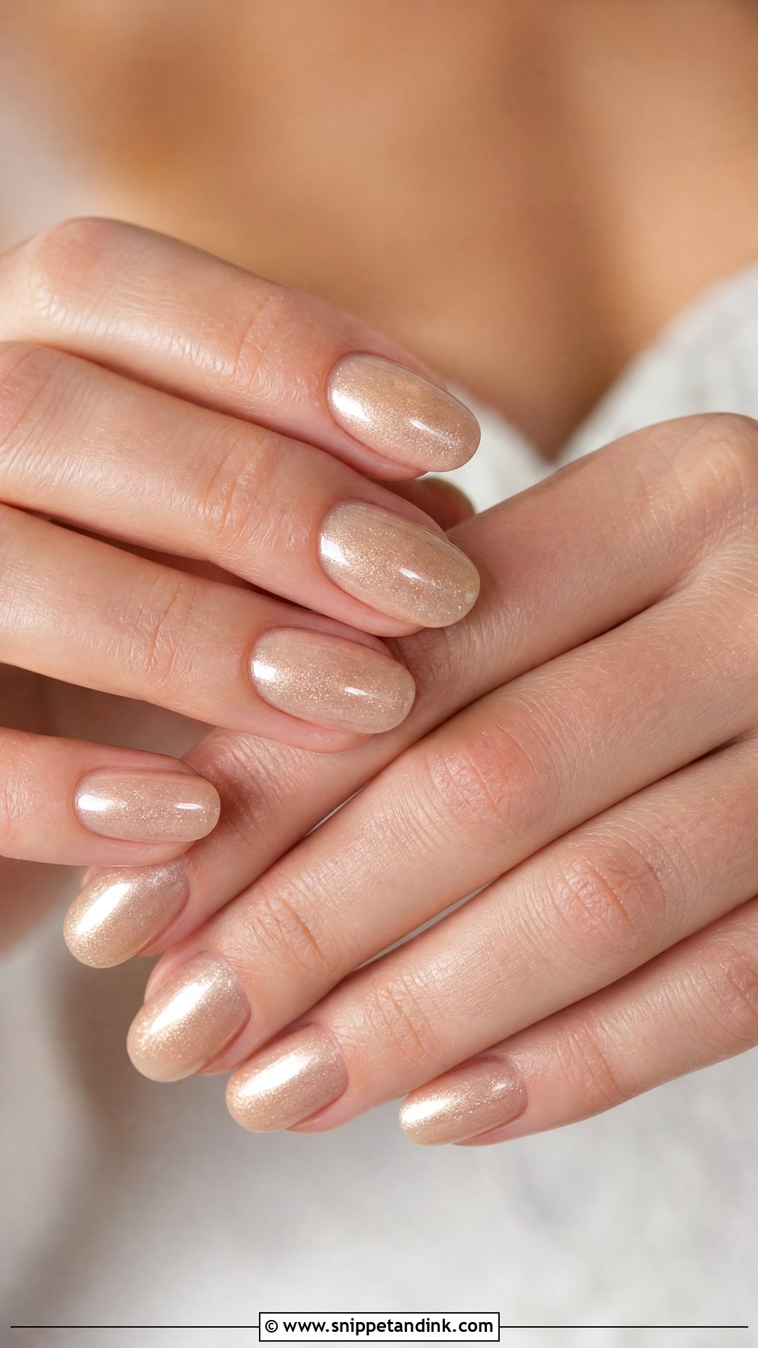Champagne Wedding Nails - Snippet and Ink - 25 Wedding Nails 2024