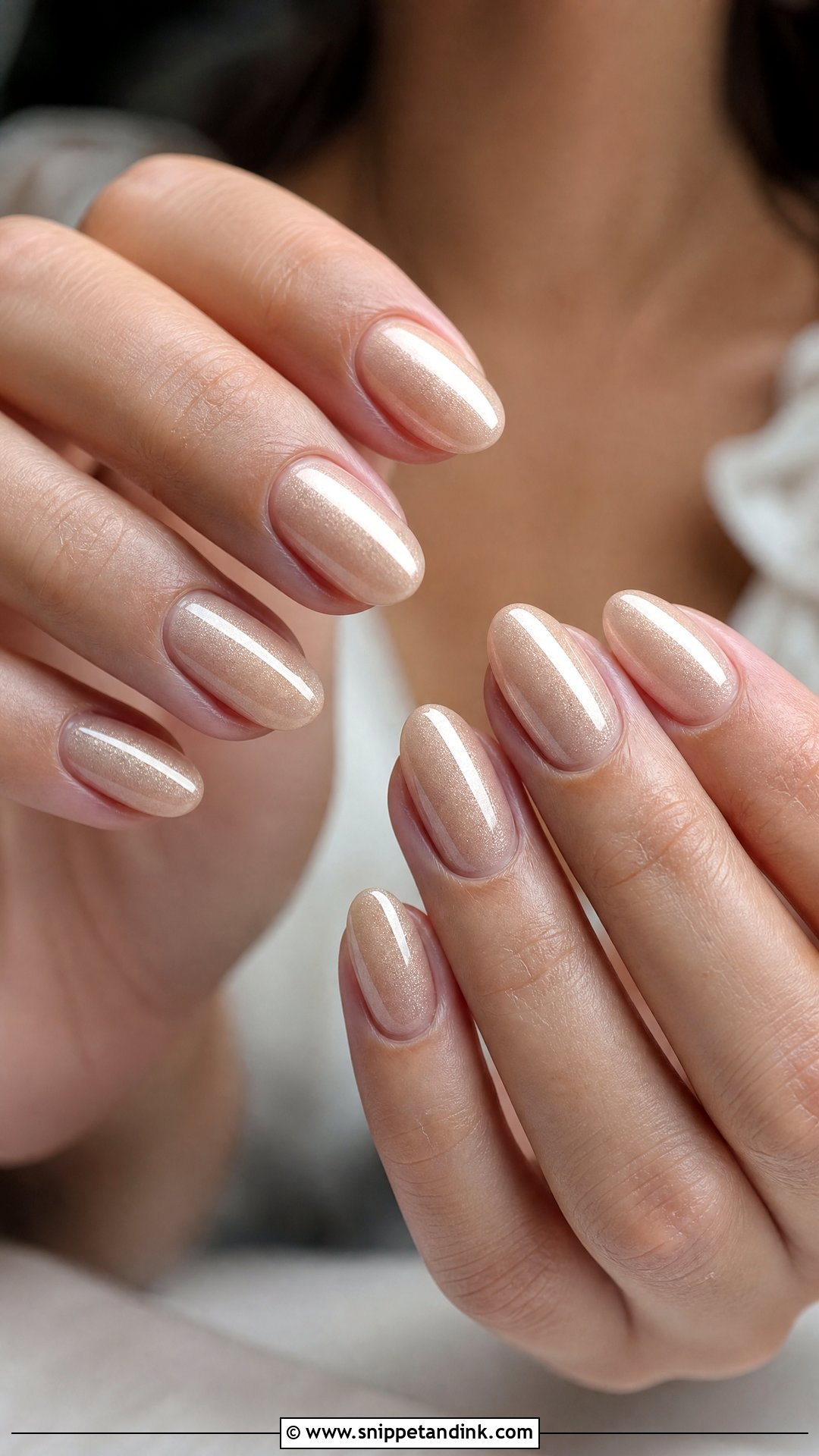 Champagne Wedding Nails - Snippet and Ink - 25 Wedding Nails Inspiration
