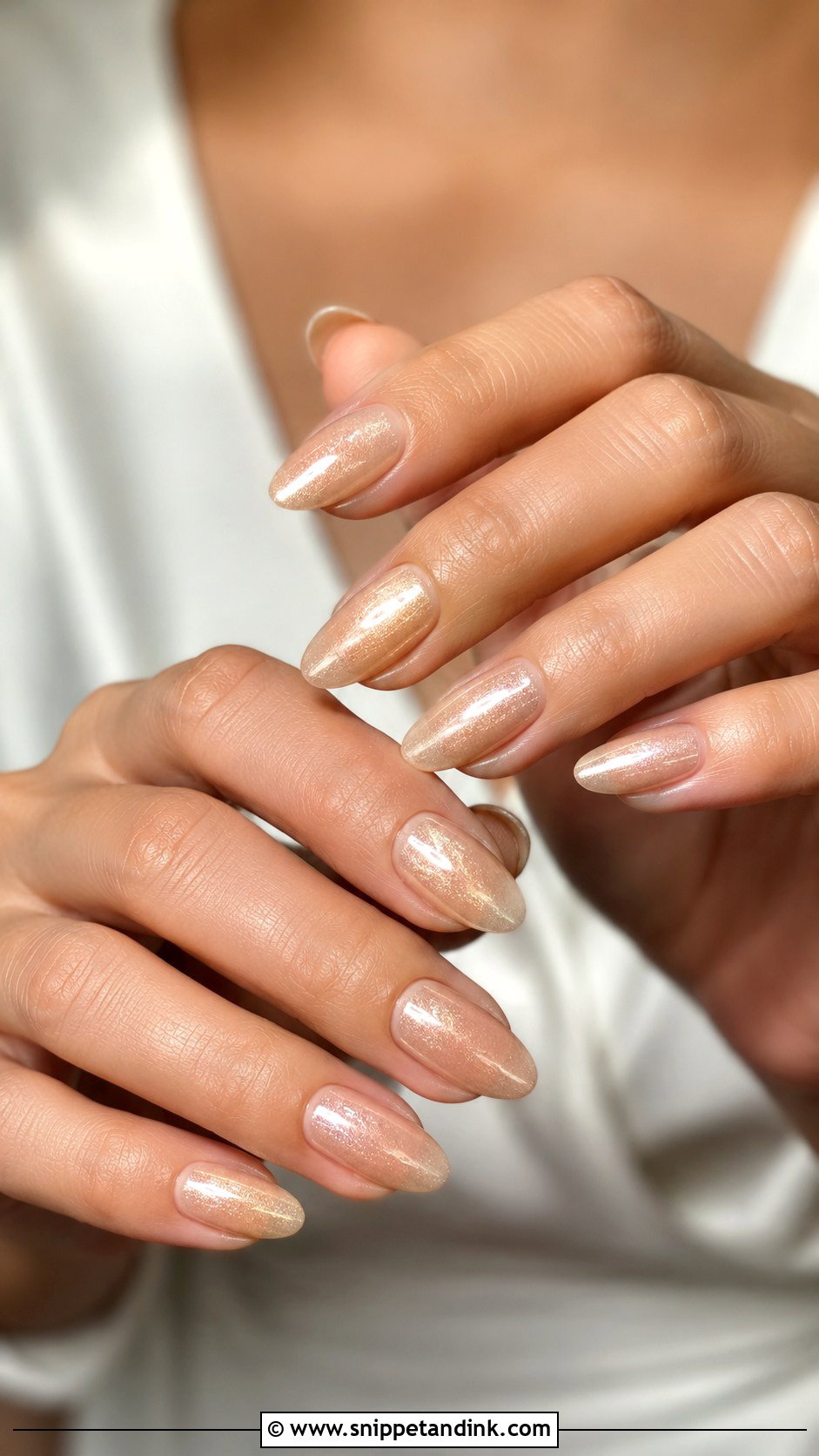 Champagne Wedding Nails - Snippet and Ink - 30 Classic Wedding Nails