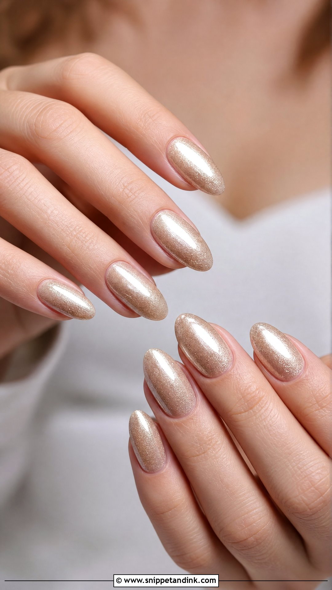 Champagne Wedding Nails - Snippet and Ink - 35 Nails for Wedding
