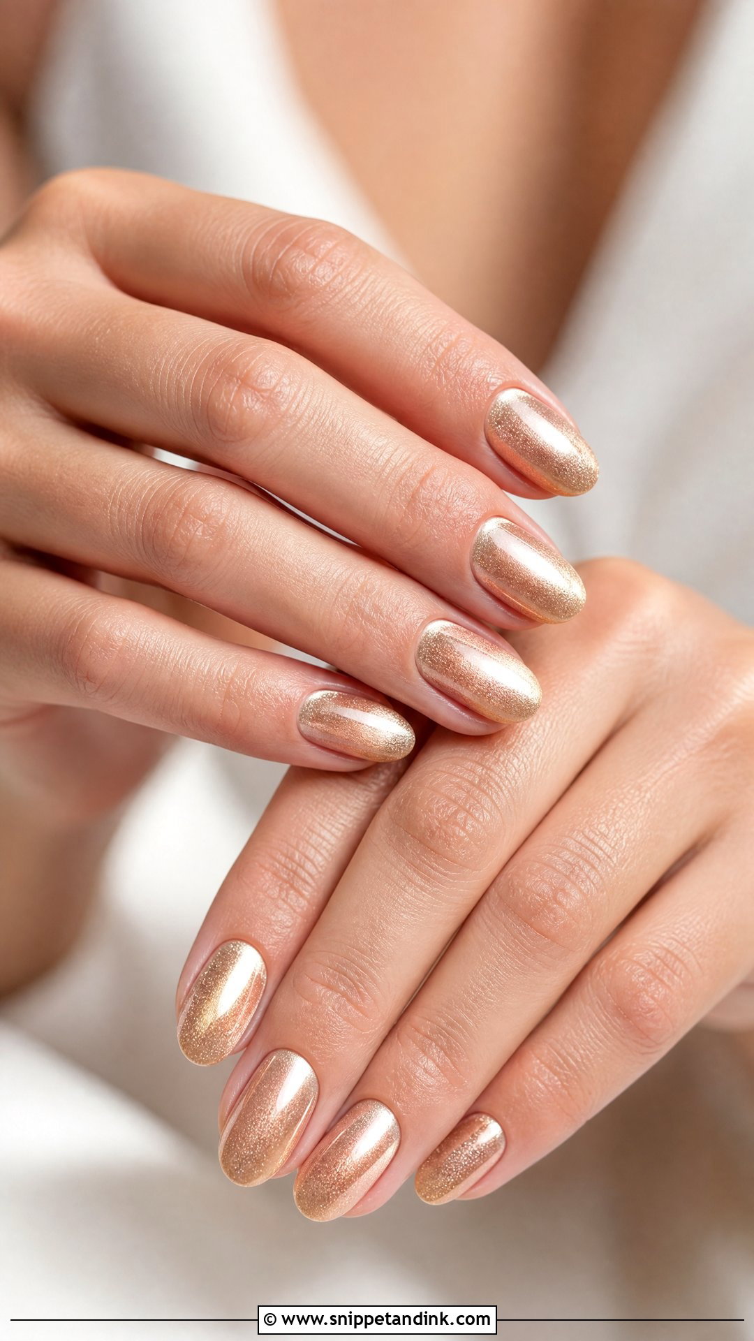 Champagne Wedding Nails - Snippet and Ink - 35 Wedding Nails for Bride
