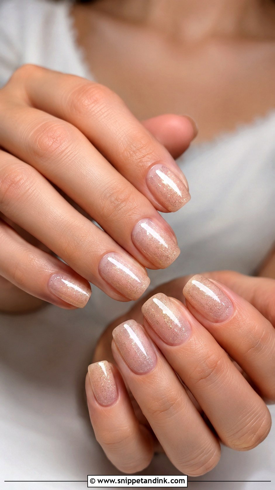Champagne Wedding Nails - Snippet and Ink - 20 Subtle Wedding Nails