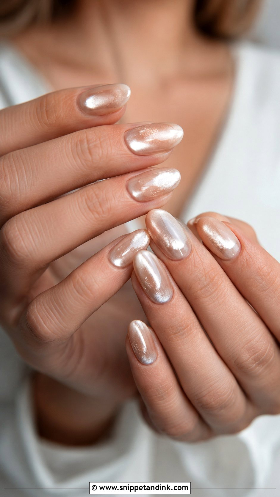 Champagne Wedding Nails - Snippet and Ink - 20 Wedding Nail Ideas 2025