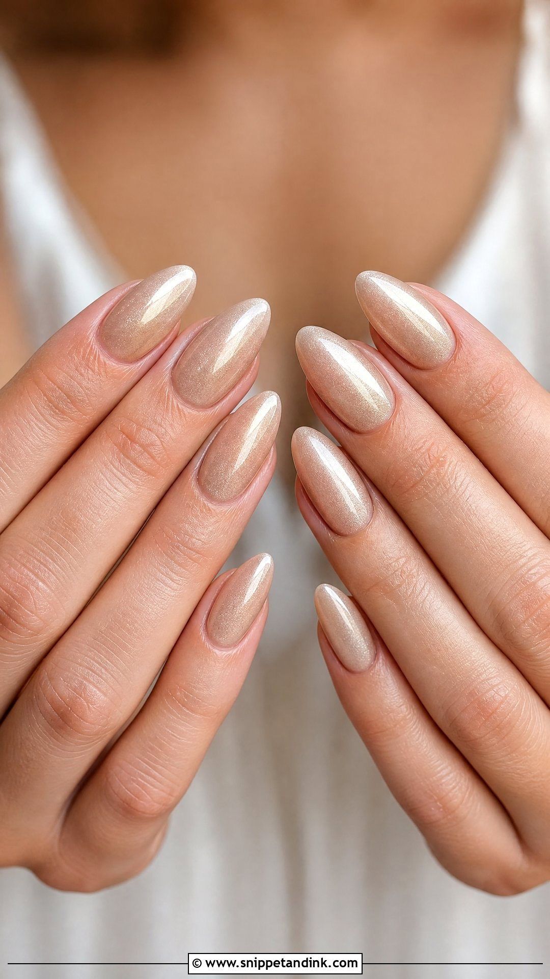 Champagne Wedding Nails - Snippet and Ink - 25 Cute Wedding Nails