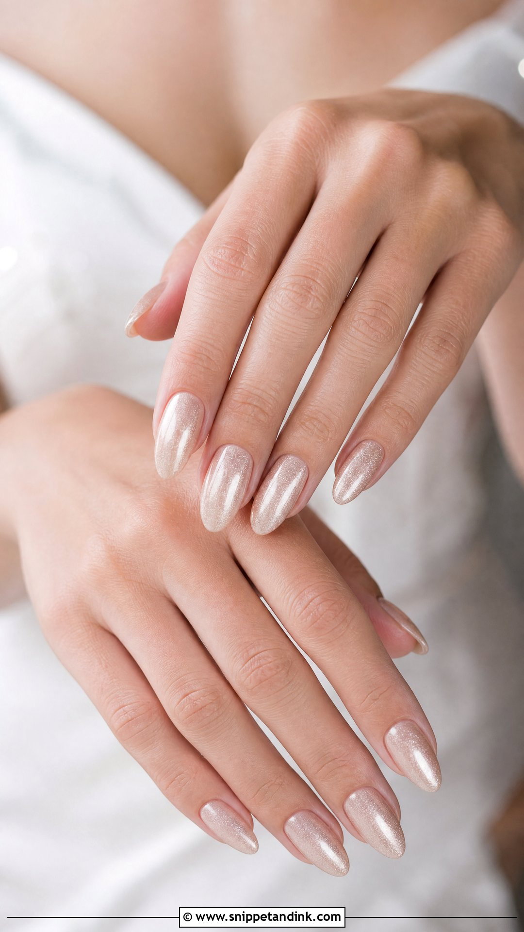 Champagne Wedding Nails - Snippet and Ink - 25 Neutral Wedding Nails