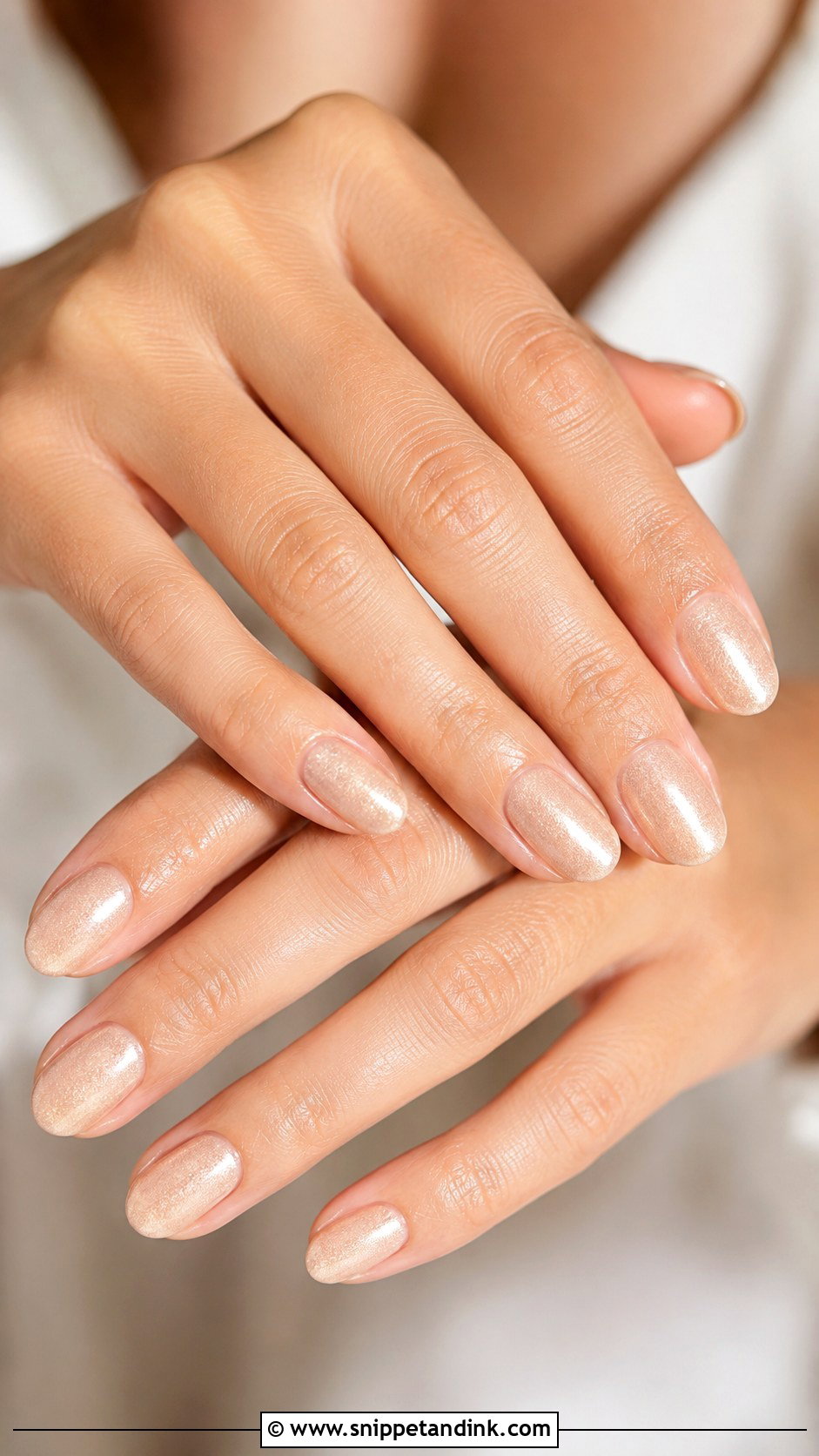 Champagne Wedding Nails - Snippet and Ink - 20 Classic Wedding Nails for Bride