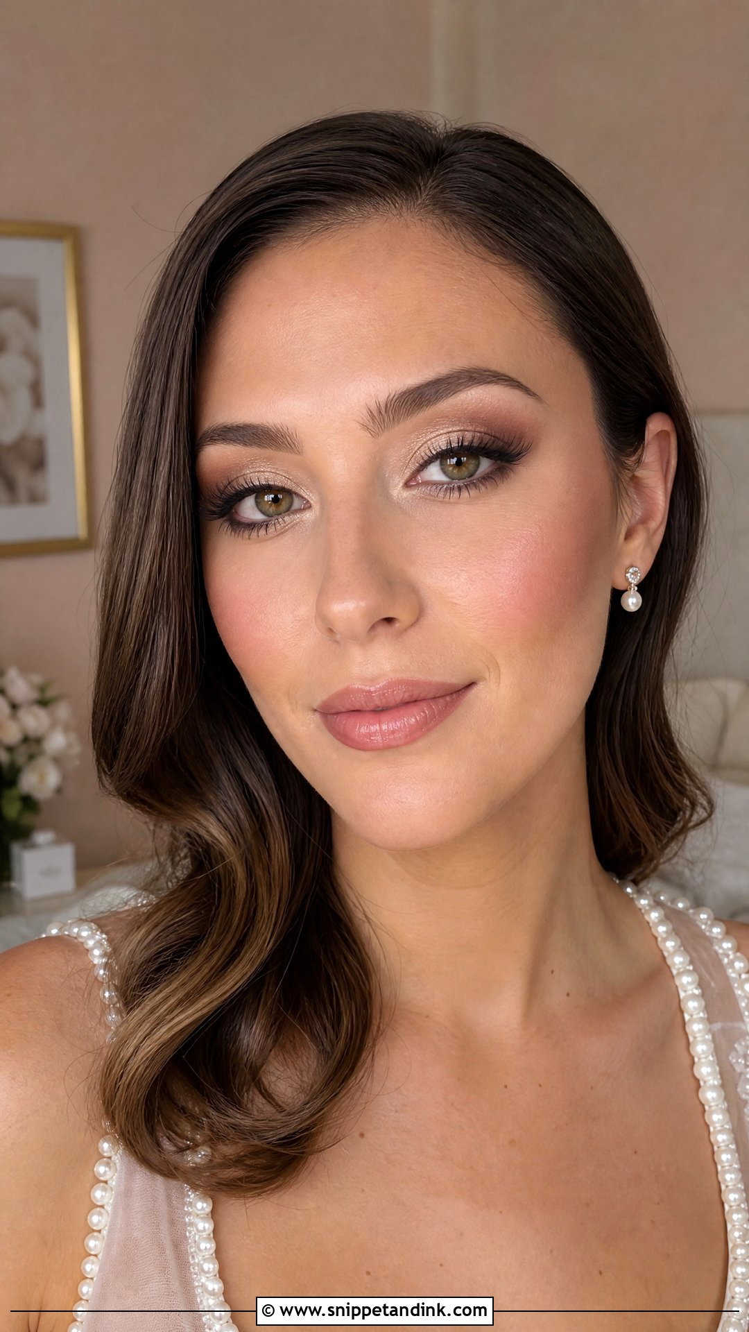 Champagne Wedding Smokey Eye - Snippet and Ink - 20 Wedding Smokey Eye Ideas