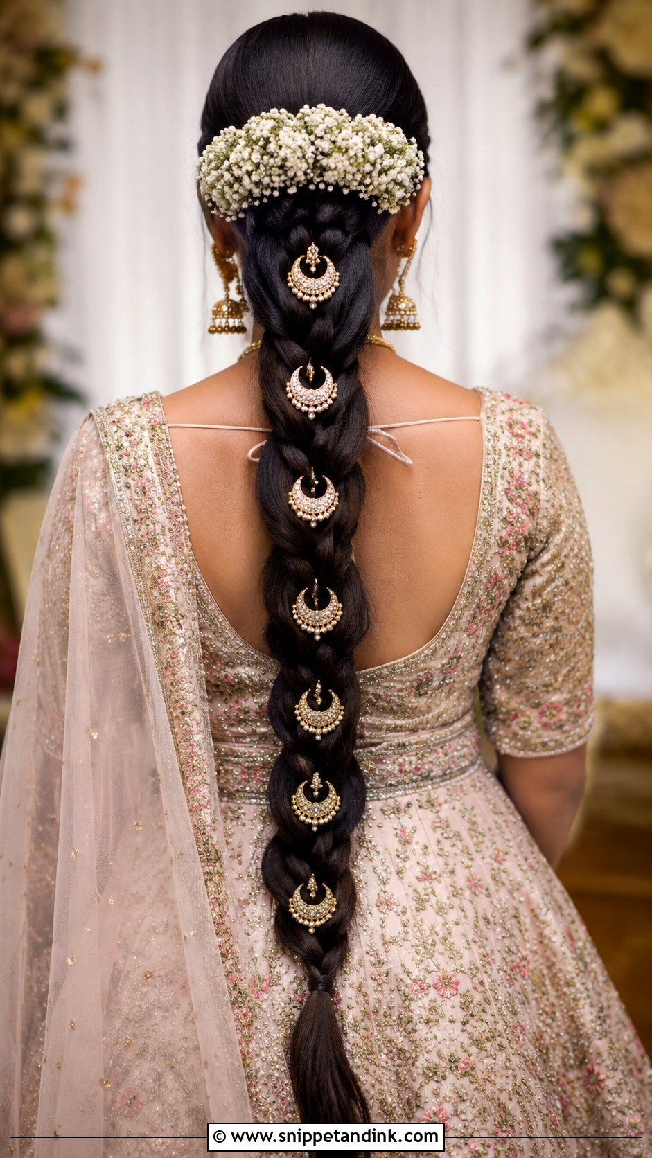 Chand Choti Braid Hairstyle - Snippet and Ink - 25 Indian Braided Hairstyles for Wedding