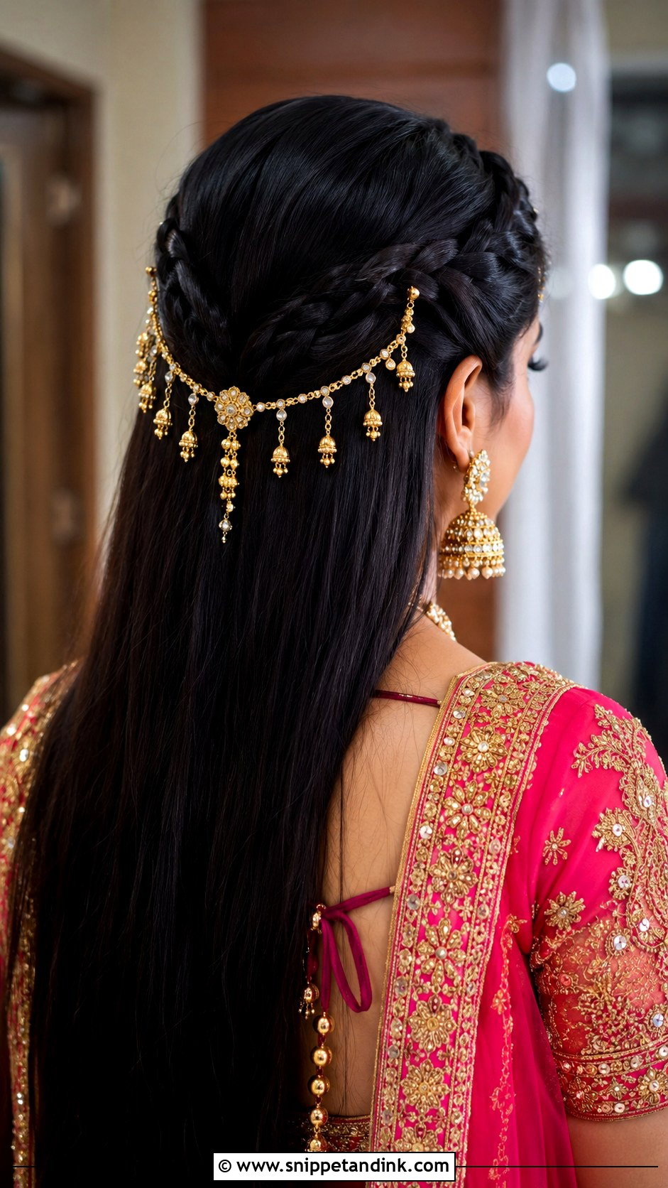 Chand Choti Braid Hairstyle - Snippet and Ink - 25 Short Hair Hairstyles for Wedding Indian