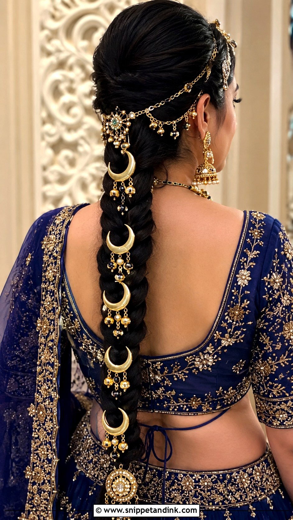 Chand Choti Braid Hairstyle - Snippet and Ink - 20 Indian Braided Wedding Hairstyles