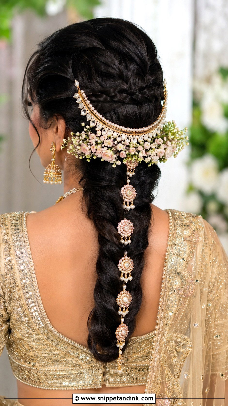 Chand Choti Braid Style - Snippet and Ink - 25 Short Hairstyle Women Indian Wedding Ideas