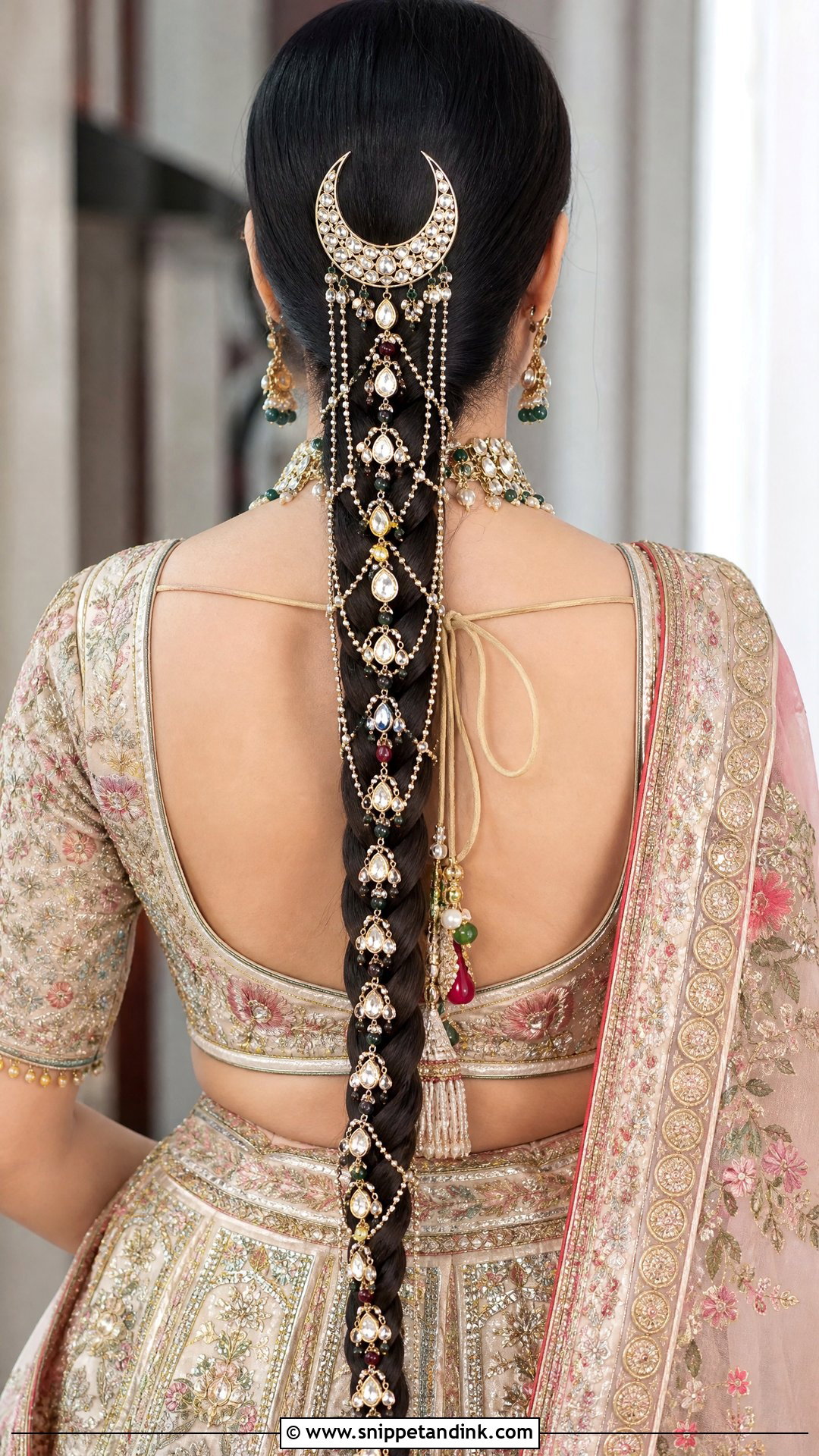 Chand Choti Braid - Snippet and Ink - 20 Indian Wedding Braids Bridal Hairstyle