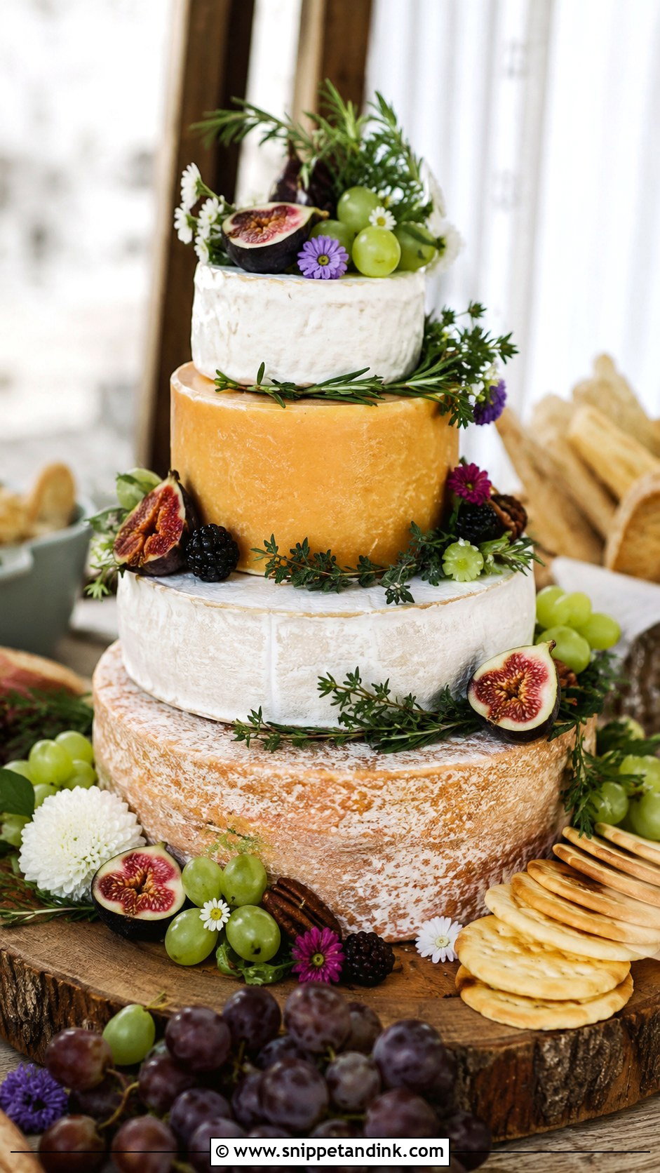 Cheese Wheel Wedding Cake - Snippet and Ink - 30 Novelty Wedding Cakes