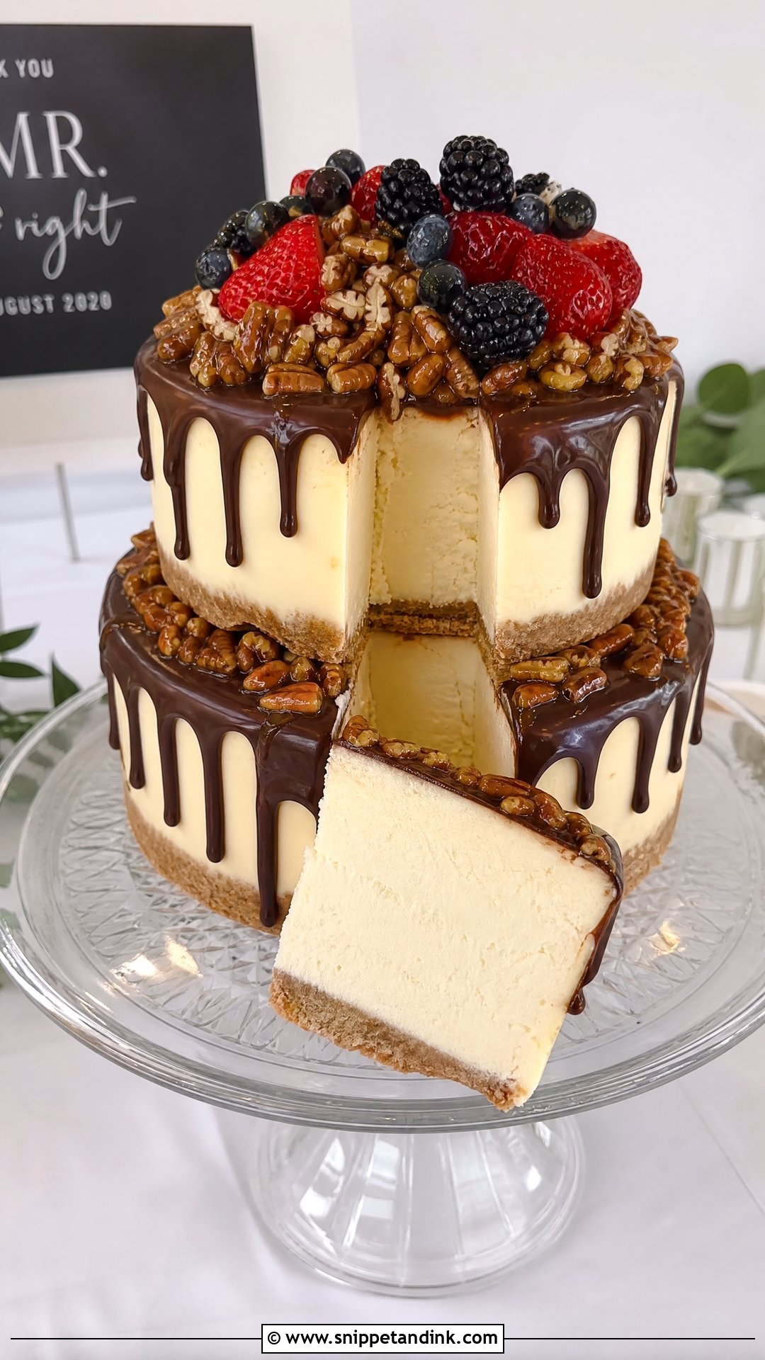 Cheesecake Grooms Cake - Snippet and Ink - 25 Grooms Cake Ideas