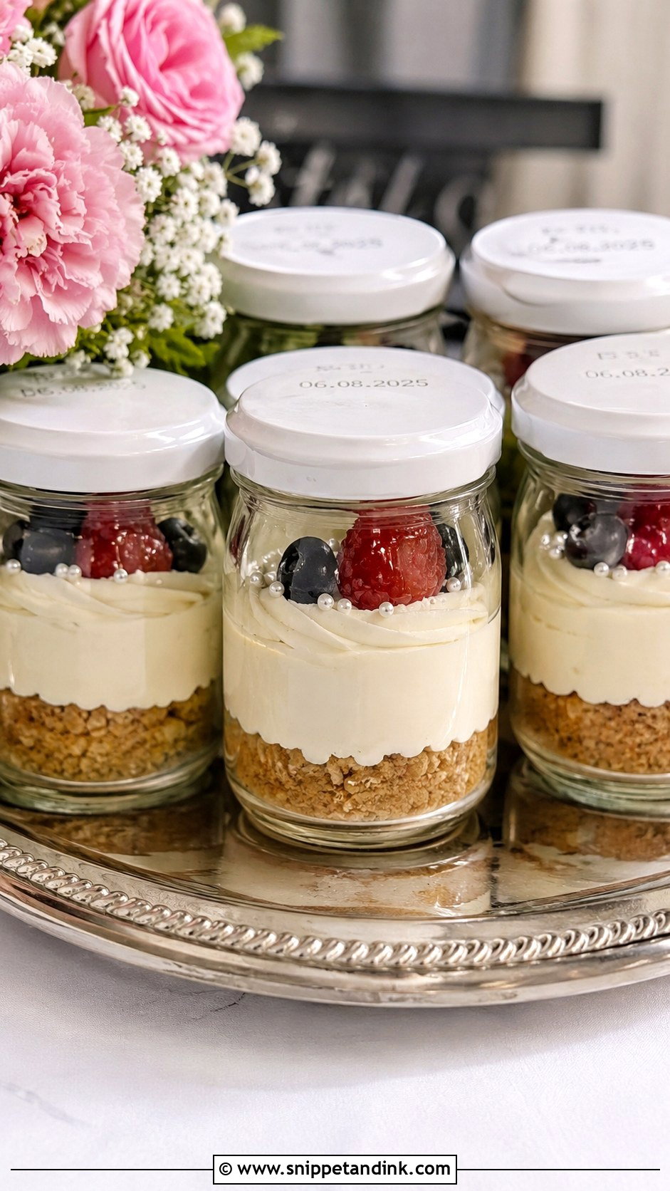 Cheesecake Wedding Cake In A Jar - Snippet and Ink - 25 Wedding Cake Ideas in a Jar
