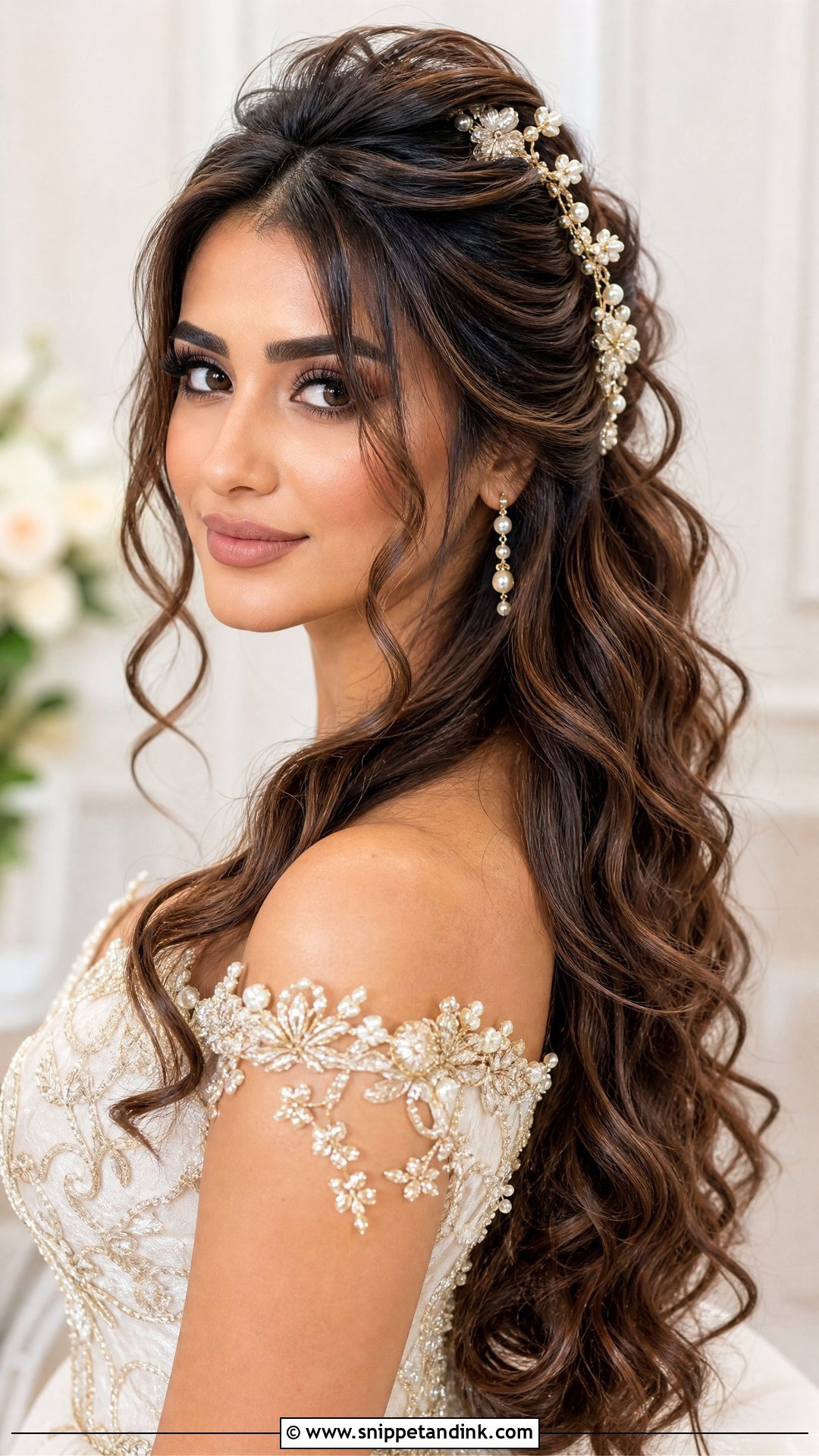 Chestnut Balayage Bridal Hair - Snippet and Ink - 15 Bridal Hair Color Balayage Ideas