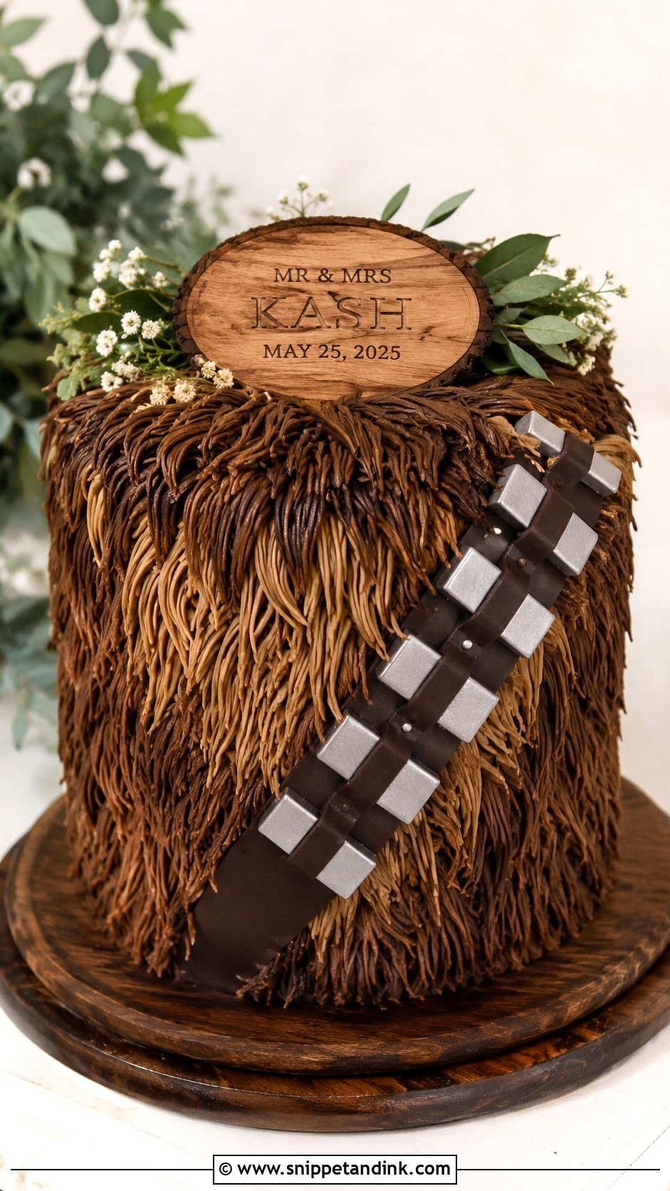 Chewbacca Groom Cake - Snippet and Ink - 25 Star Wars Groom Cake Ideas