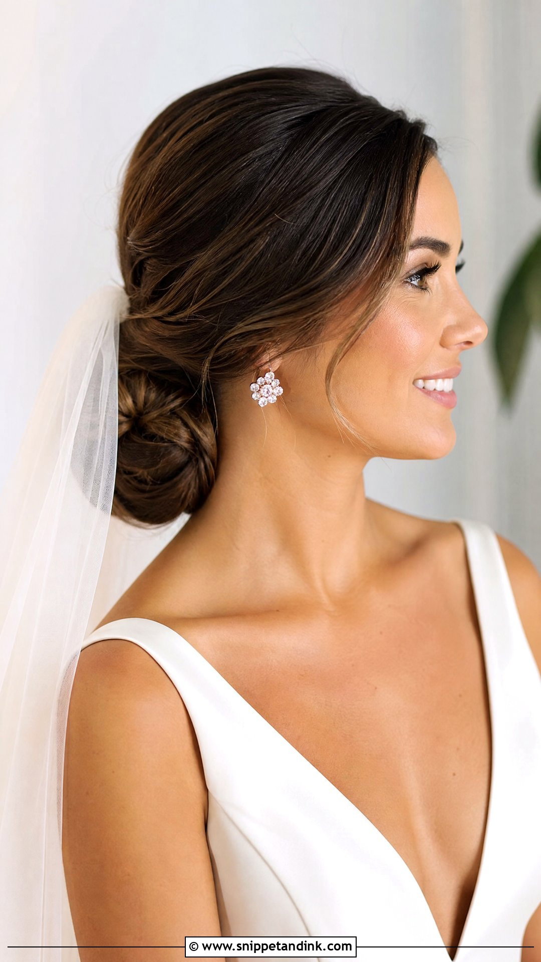 Chignon Bridal Hair - Snippet and Ink - 15 Effortless Bridal Hair Ideas