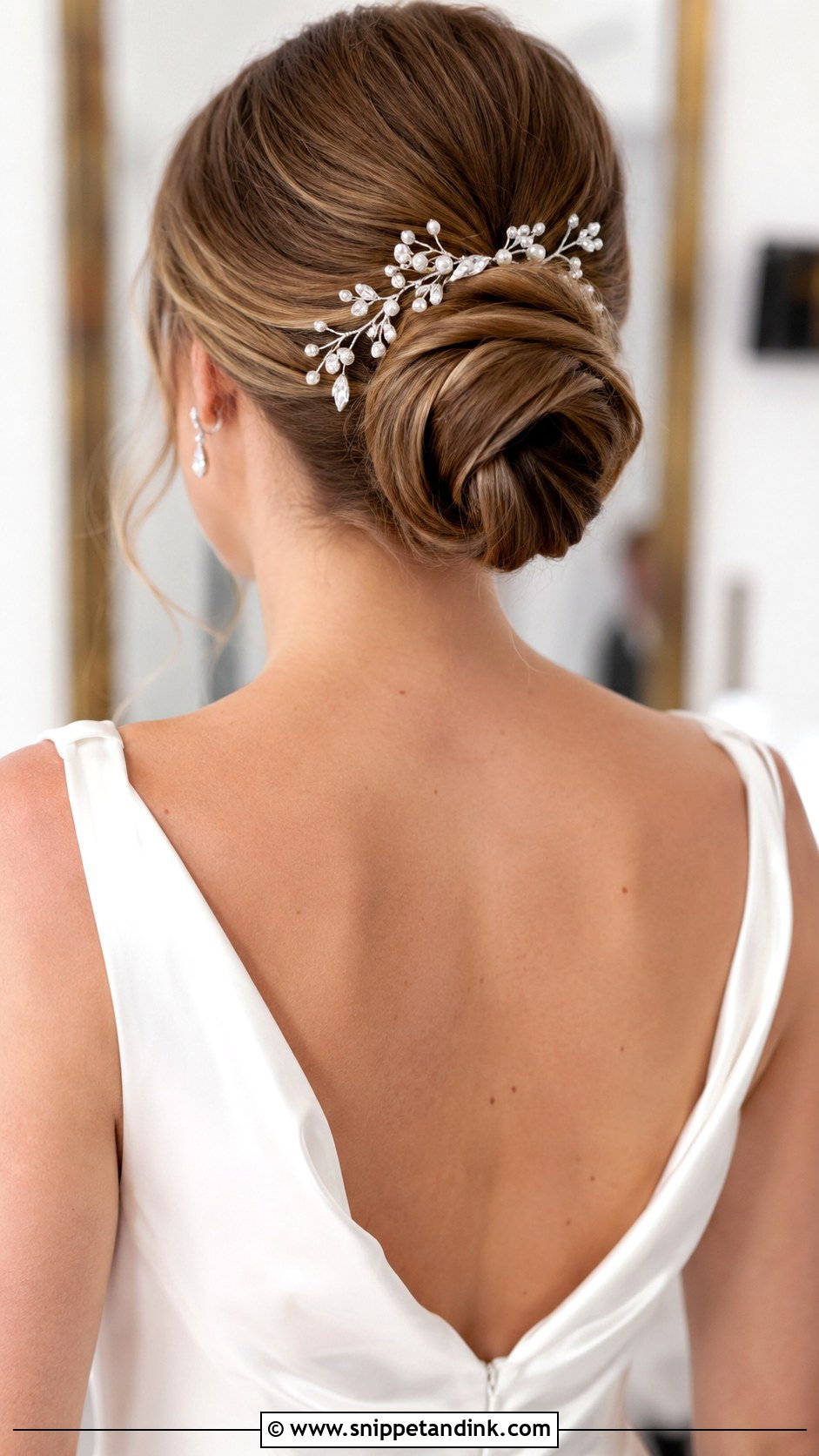 Chignon Bridal Hairstyle - Snippet and Ink - 25 Easy Bridal Hairstyles