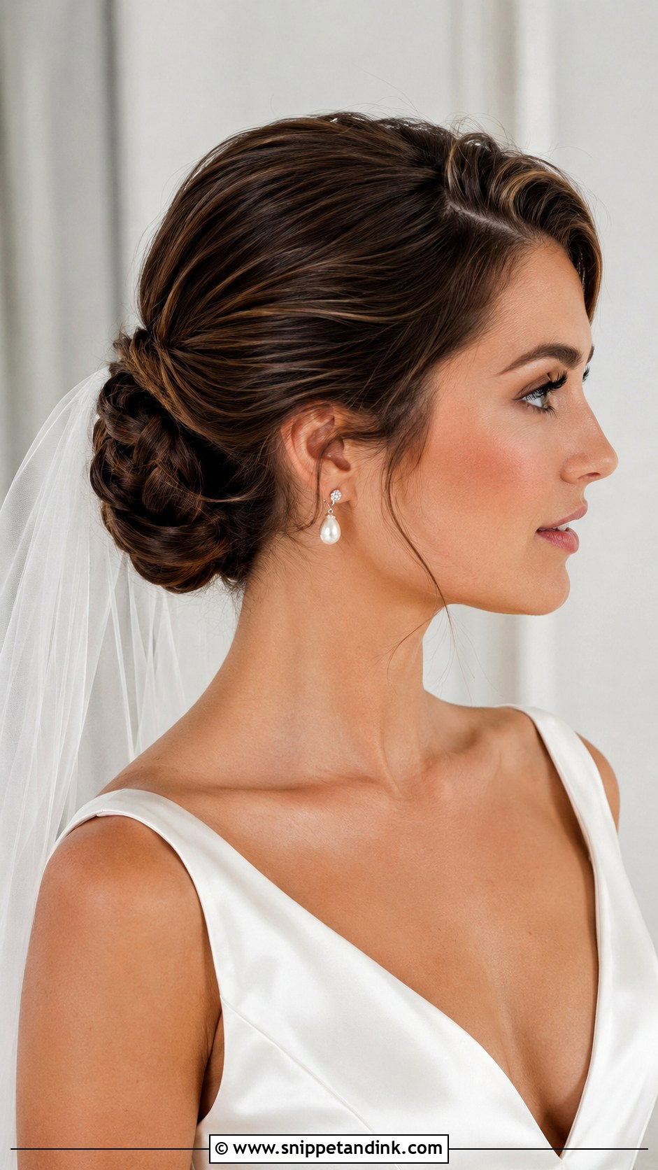 Chignon Bridal Hairstyle - Snippet and Ink - 15 Trendy Bridal Hairstyles