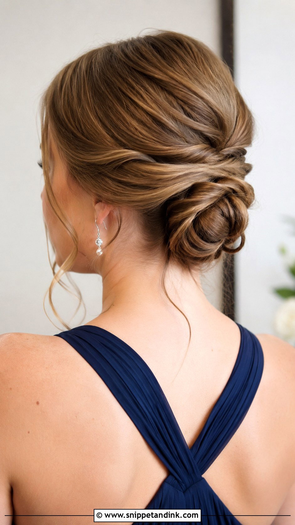 Chignon Bridesmaid Hairstyle For Medium Hair - Snippet and Ink - 20 Bridesmaid Hairstyles Mid Length