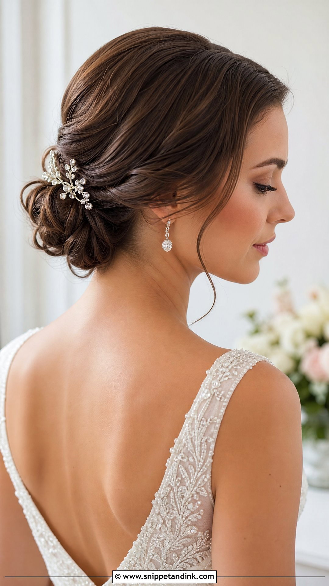 Chignon Bun For Short Hair Wedding - Snippet and Ink - 15 Bun for Short Hair Wedding Ideas