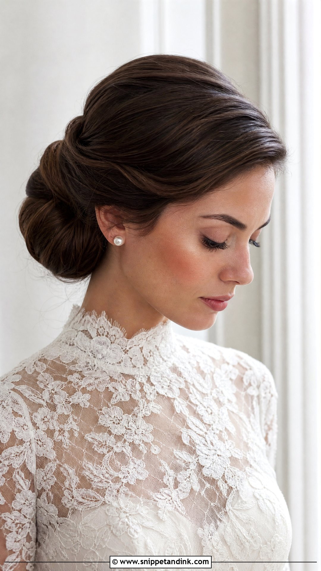 Chignon Bun Wedding Hairstyle - Snippet and Ink - 15 Buns Hairstyles Wedding