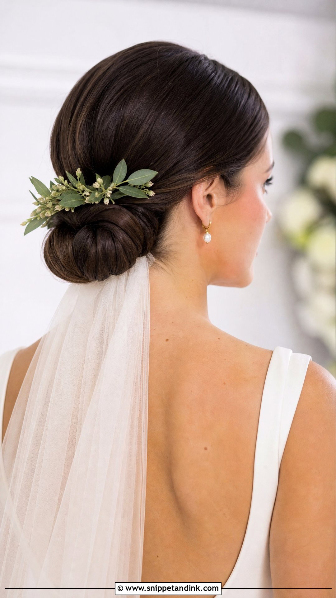 Chignon Bun for Wedding - Snippet and Ink - 20 Bridal Buns Hairstyle