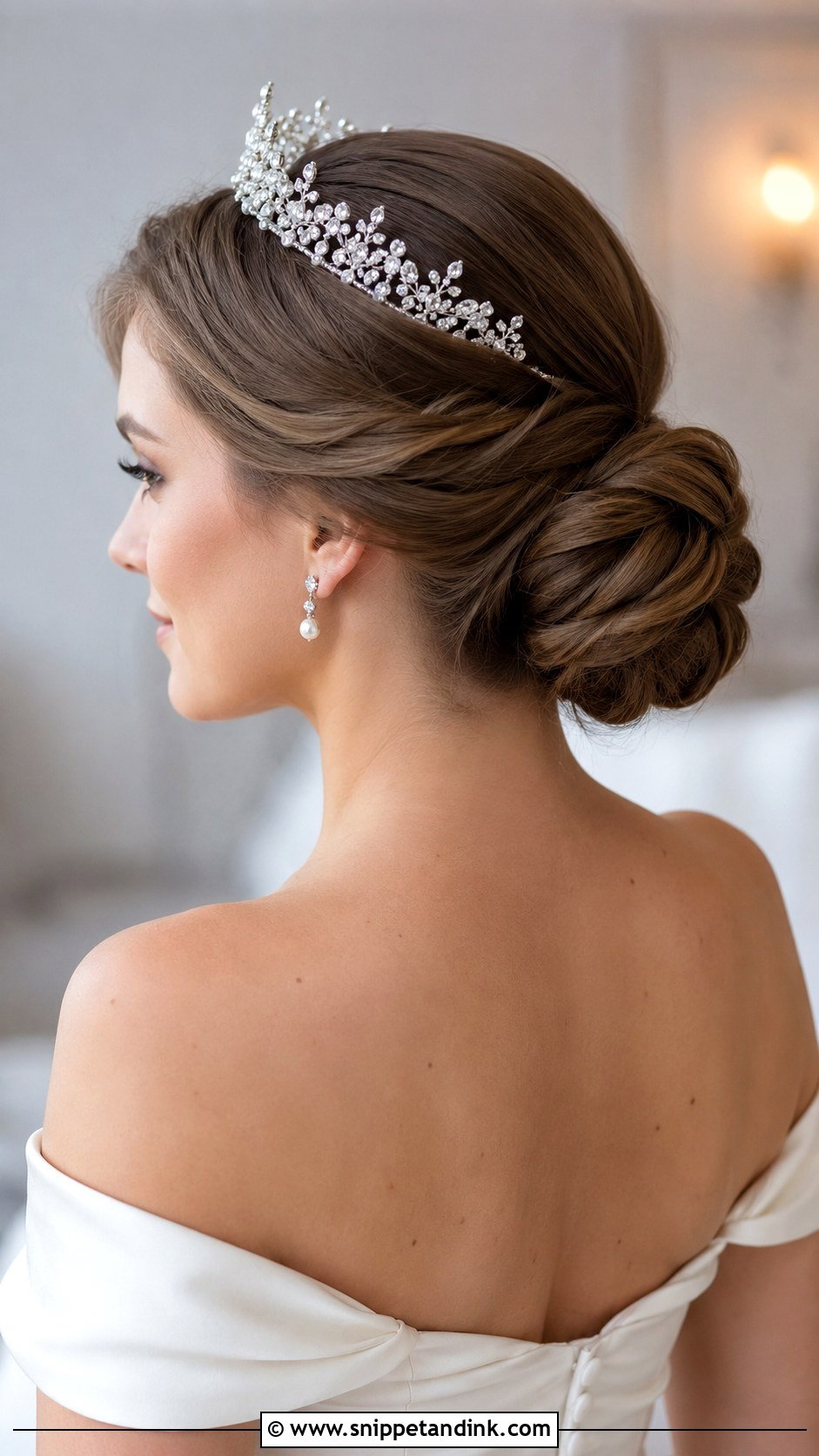 Chignon Tiara Hairstyle - Snippet and Ink - 15 Hairstyle for Tiara Ideas