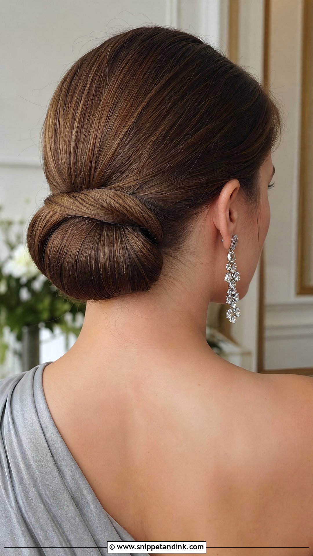Chignon Updo - Snippet and Ink - 20 Easy Hairstyles for a Wedding Guest