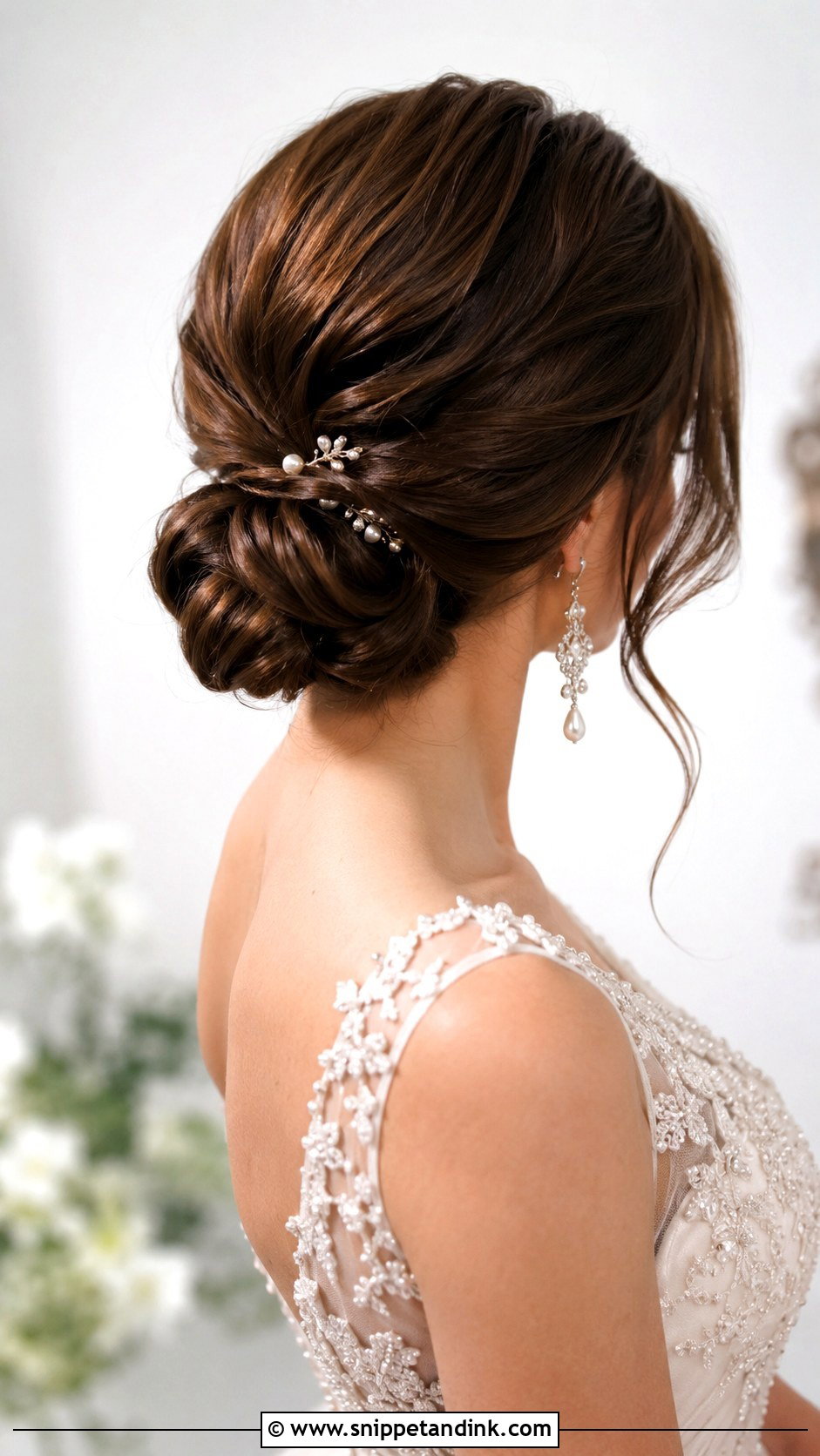 Chignon Updo - Snippet and Ink - 25 Elegant Wedding Hair Ideas