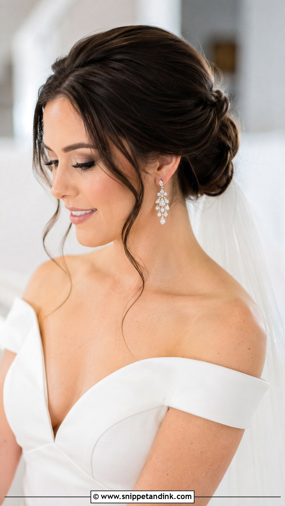 Chignon Updo for Medium Hair - Snippet and Ink - 30 Wedding Updos for Medium Hair