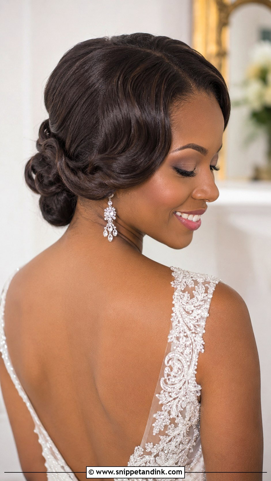 Chignon Updo - Snippet and Ink - 20 Bridal Hair Updo Black Women Ideas