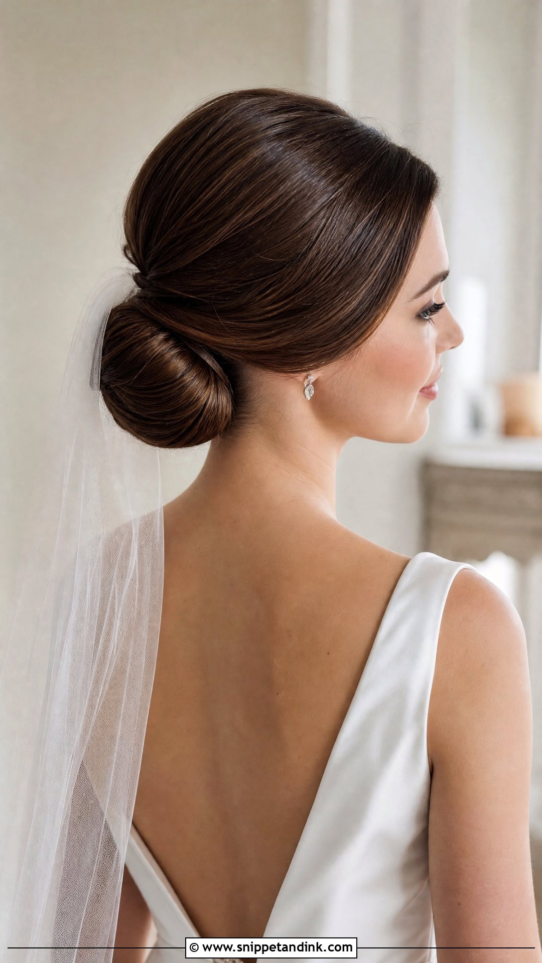 Chignon Wedding Bun For Long Hair - Snippet and Ink - 20 Wedding Buns for Long Hair