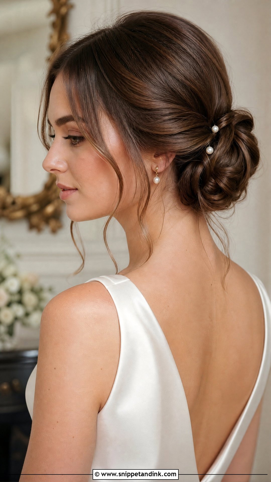 Chignon Wedding Hairstyle - Snippet and Ink - 20 Retro Wedding Hair Ideas