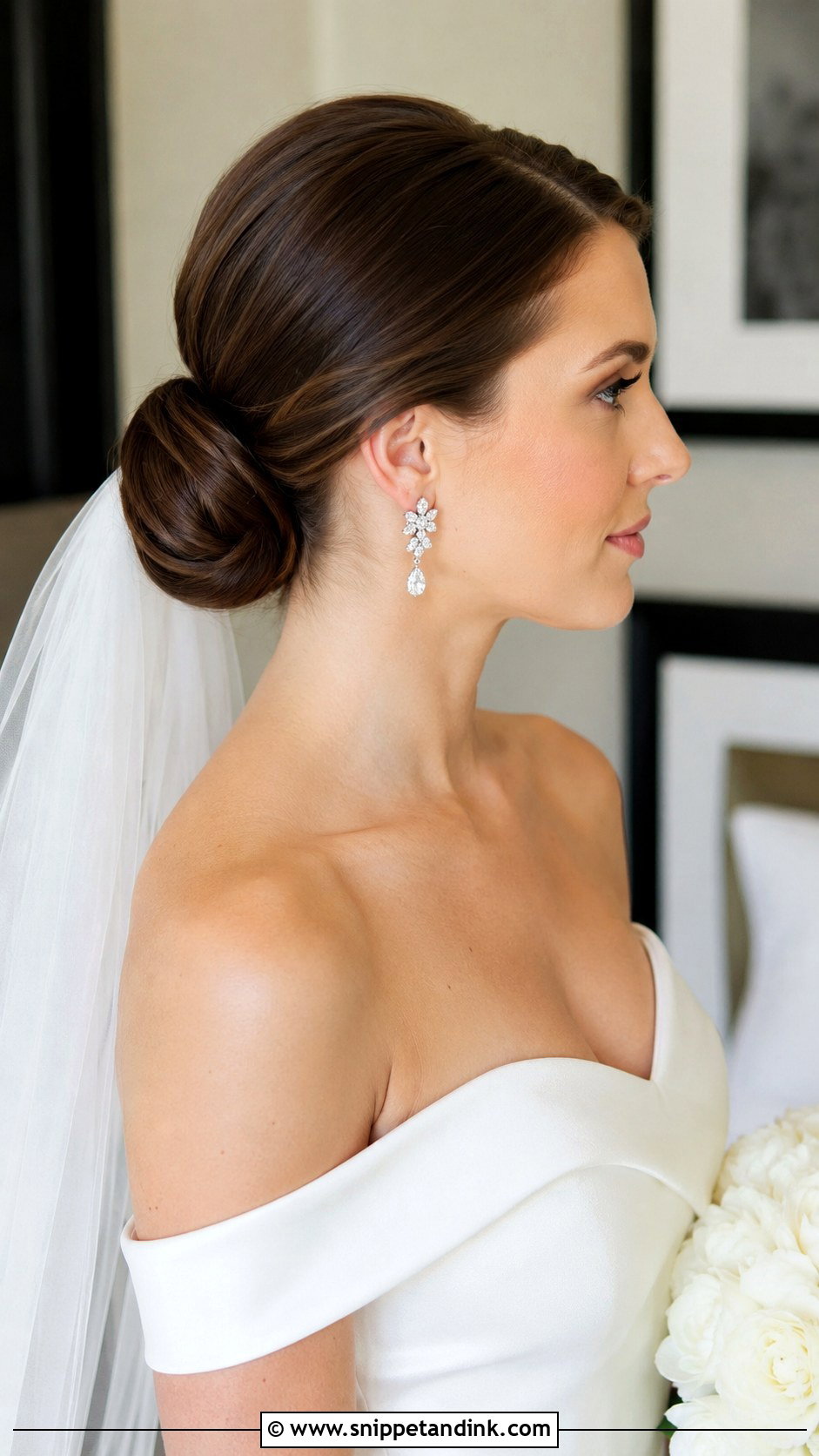Chignon Wedding Hairstyle - Snippet and Ink - 25 Easy Wedding Hair Ideas