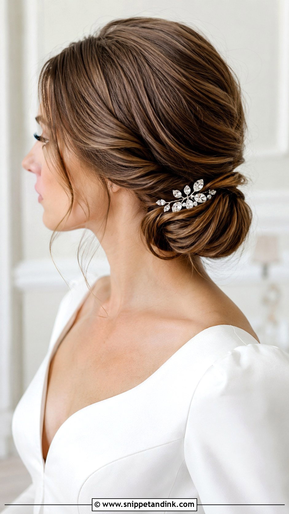 Chignon Wedding Hairstyle - Snippet and Ink - 25 Elegant Wedding Hairstyles