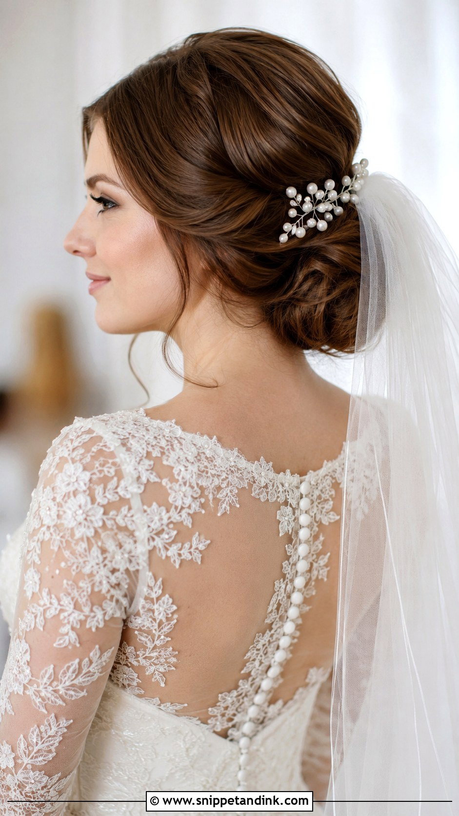 Chignon Wedding Hairstyle - Snippet and Ink - 15 Rambut Pengantin Wedding Hairstyles