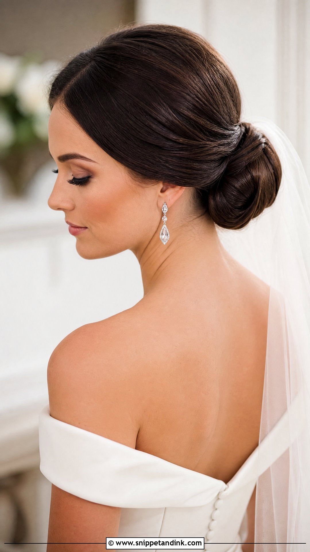 Chignon Wedding Hairstyle for Brown Hair - Snippet and Ink - 20 Wedding Hairstyles Brown Hair