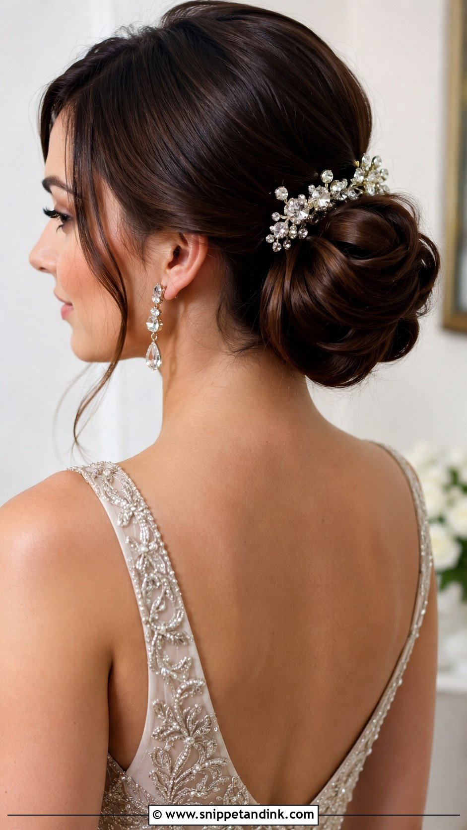 Chignon Wedding Hairstyle for Long Hair - Snippet and Ink - 20 Wedding Hair for Long Hair Ideas