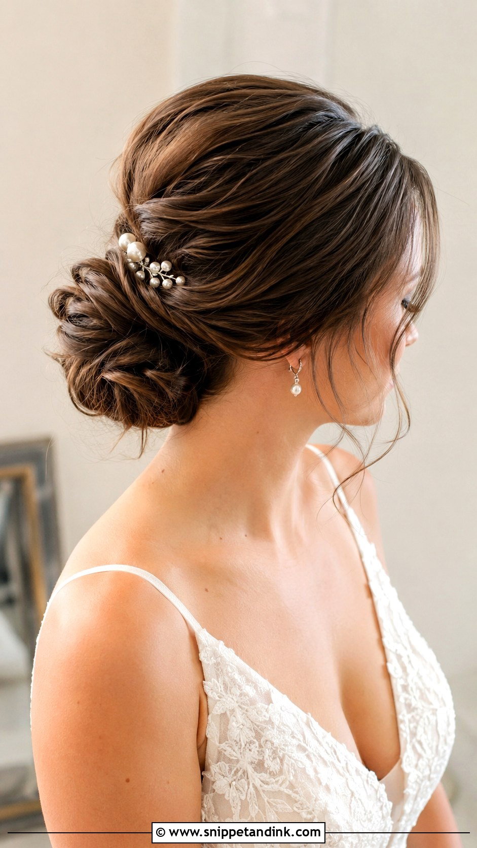 Chignon Wedding Updo For Medium Hair - Snippet and Ink - 15 Wedding Updo for Medium Length Hair Ideas