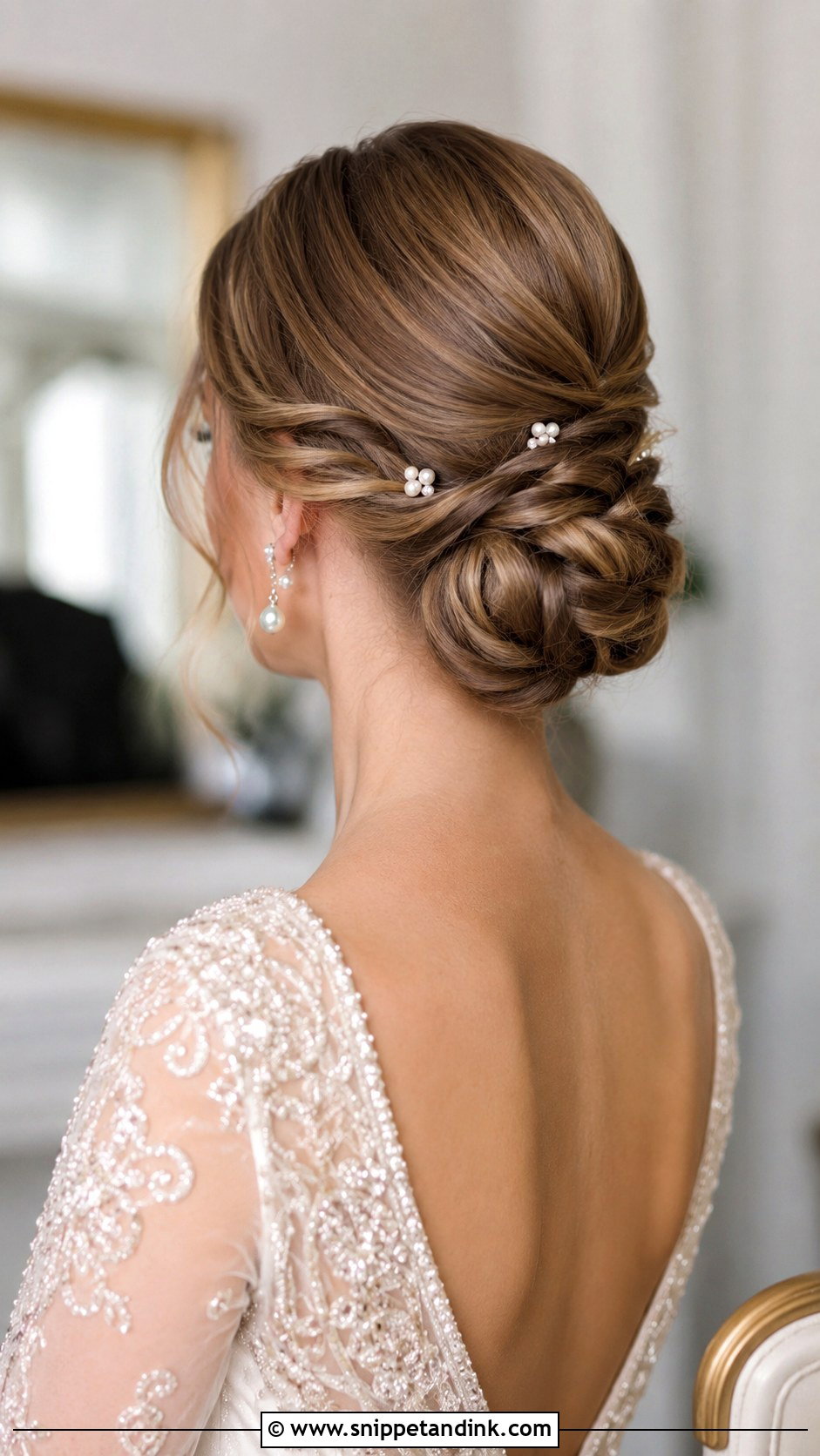 Chignon With Twists - Snippet and Ink - 30 Wedding Hairstyles for Medium Hair