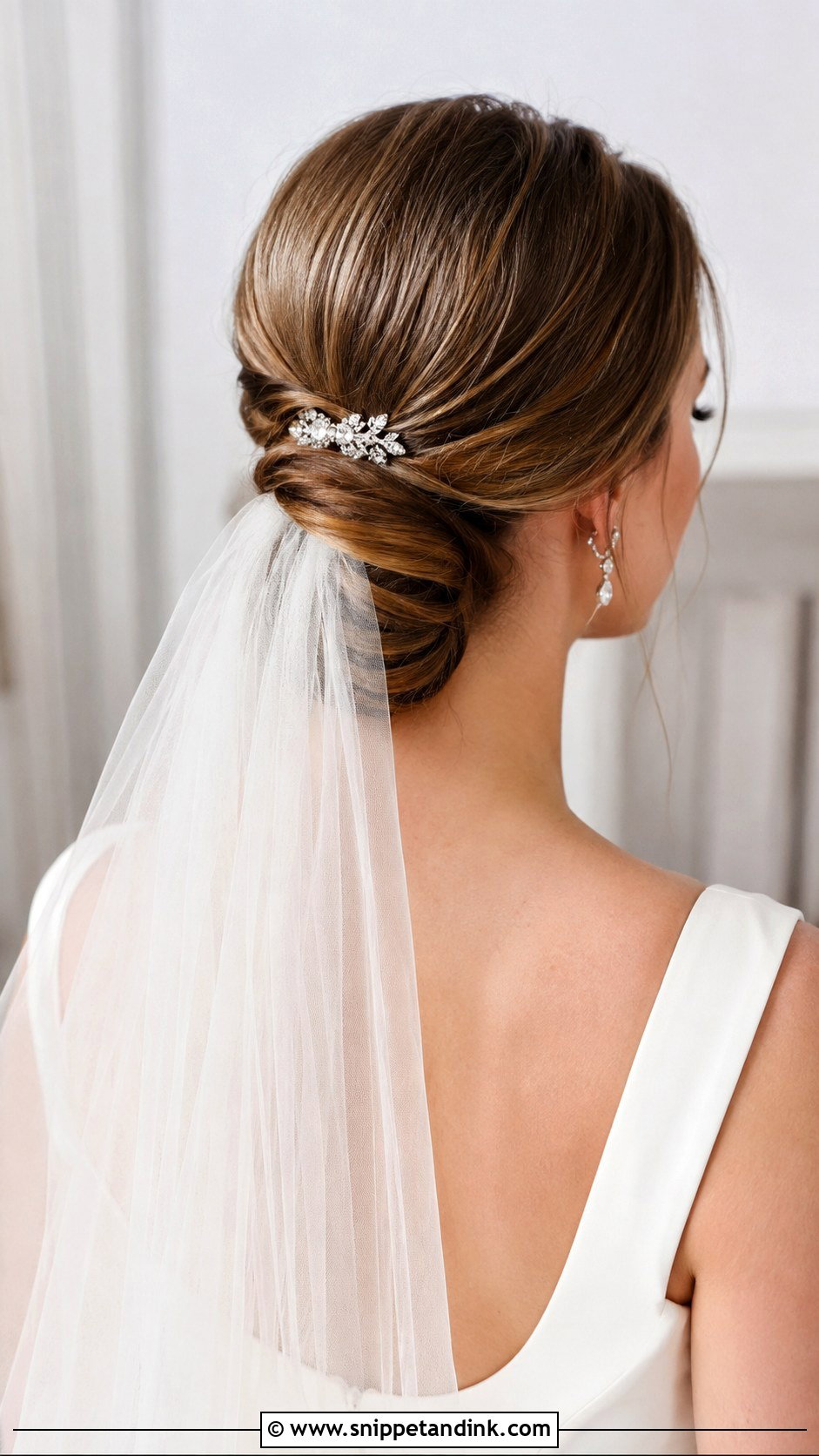 Chignon for Shoulder Length Hair - Snippet and Ink - 20 Wedding Hair for Shoulder Length Hair Ideas