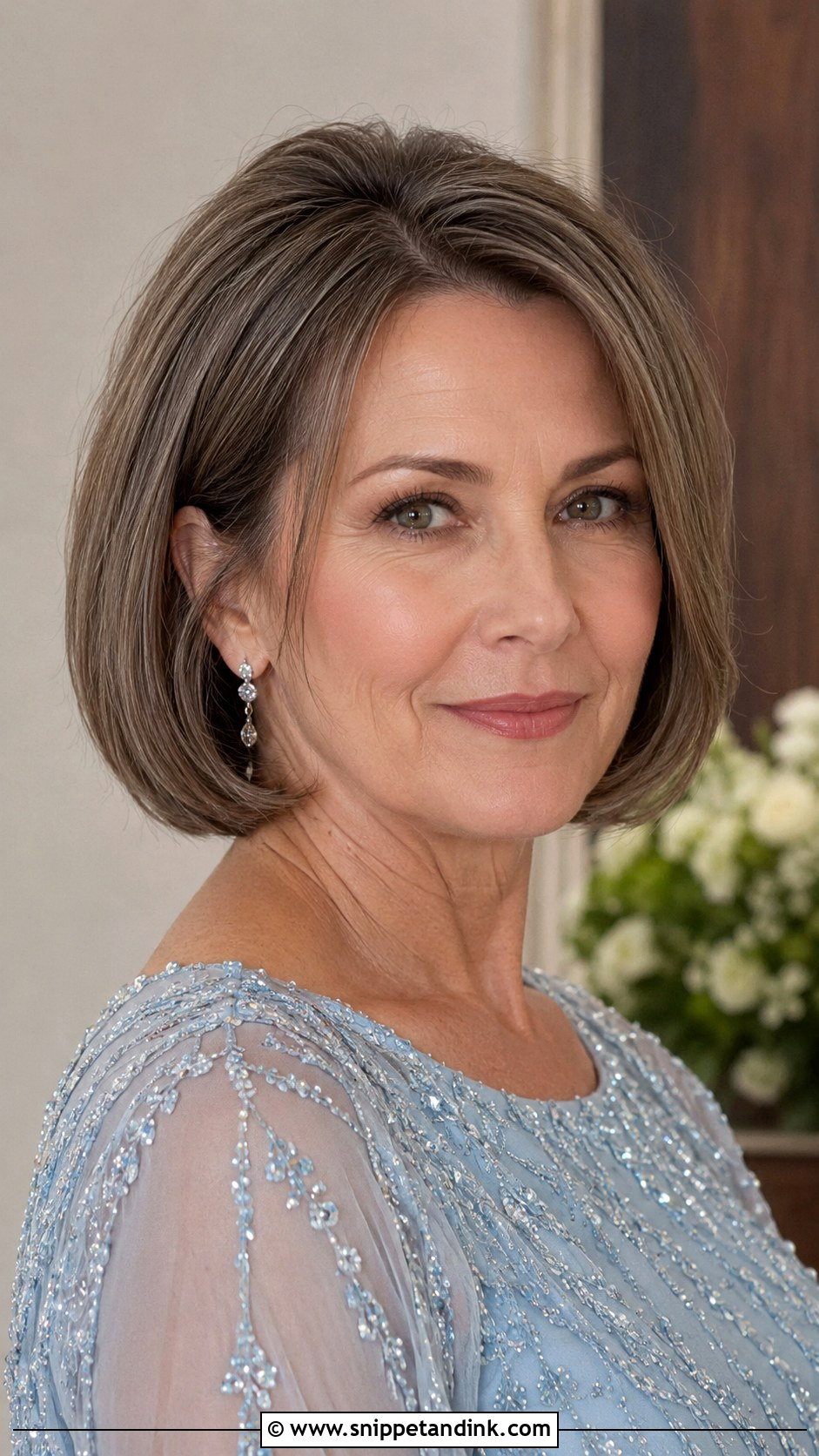 Chin Length Bob For Mother Of Groom Short Hair - Snippet and Ink - 15 Wedding Hairstyles for Mother of Groom Short Hair