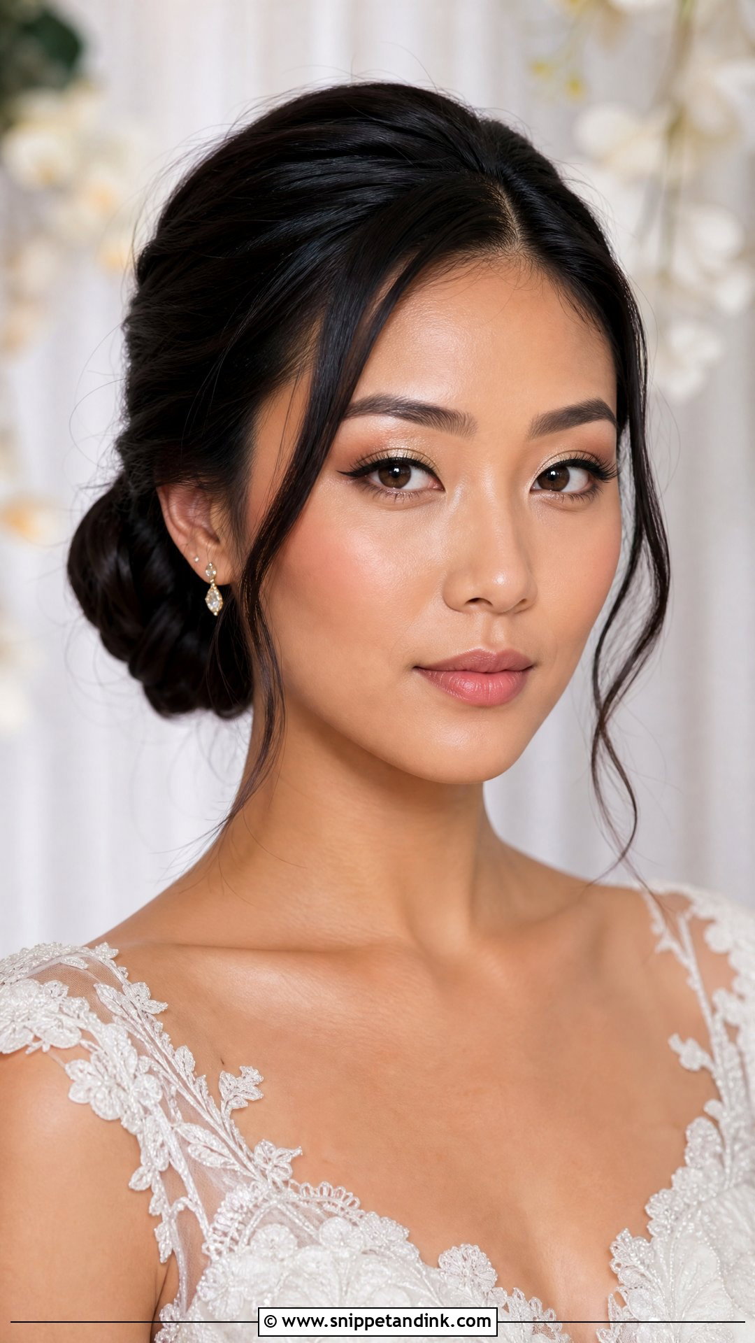 Chinese Bridal Makeup With Modern Western Gown - Snippet and Ink - 20 Chinese Bridal Makeup Ideas