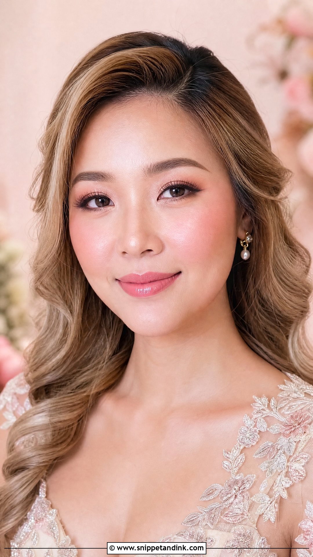 Chinese Bridal Makeup With Pink Blush - Snippet and Ink - 20 Chinese Bridal Makeup Ideas