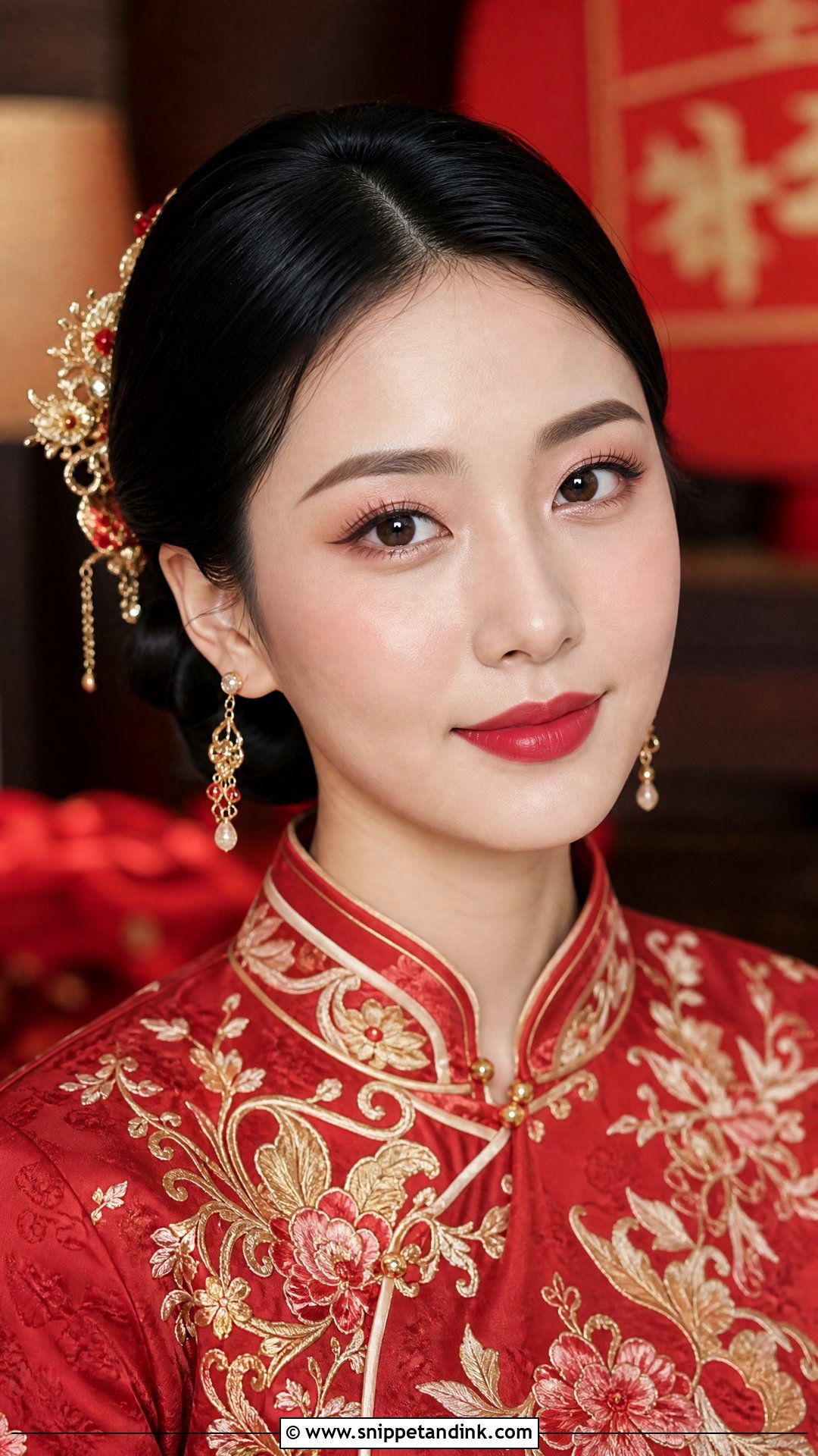 Chinese Tea Ceremony Bridal Makeup - Snippet and Ink - 20 Natural Asian Bridal Makeup Ideas